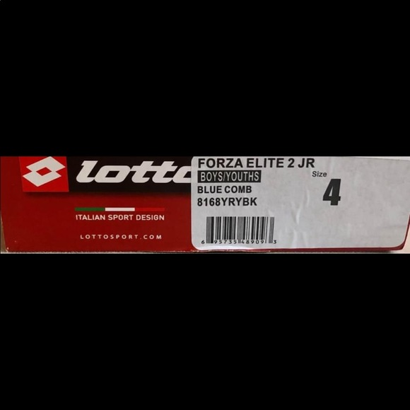 Forza Elite blue soccer cleats in a youth size 4. - Picture 3 of 3